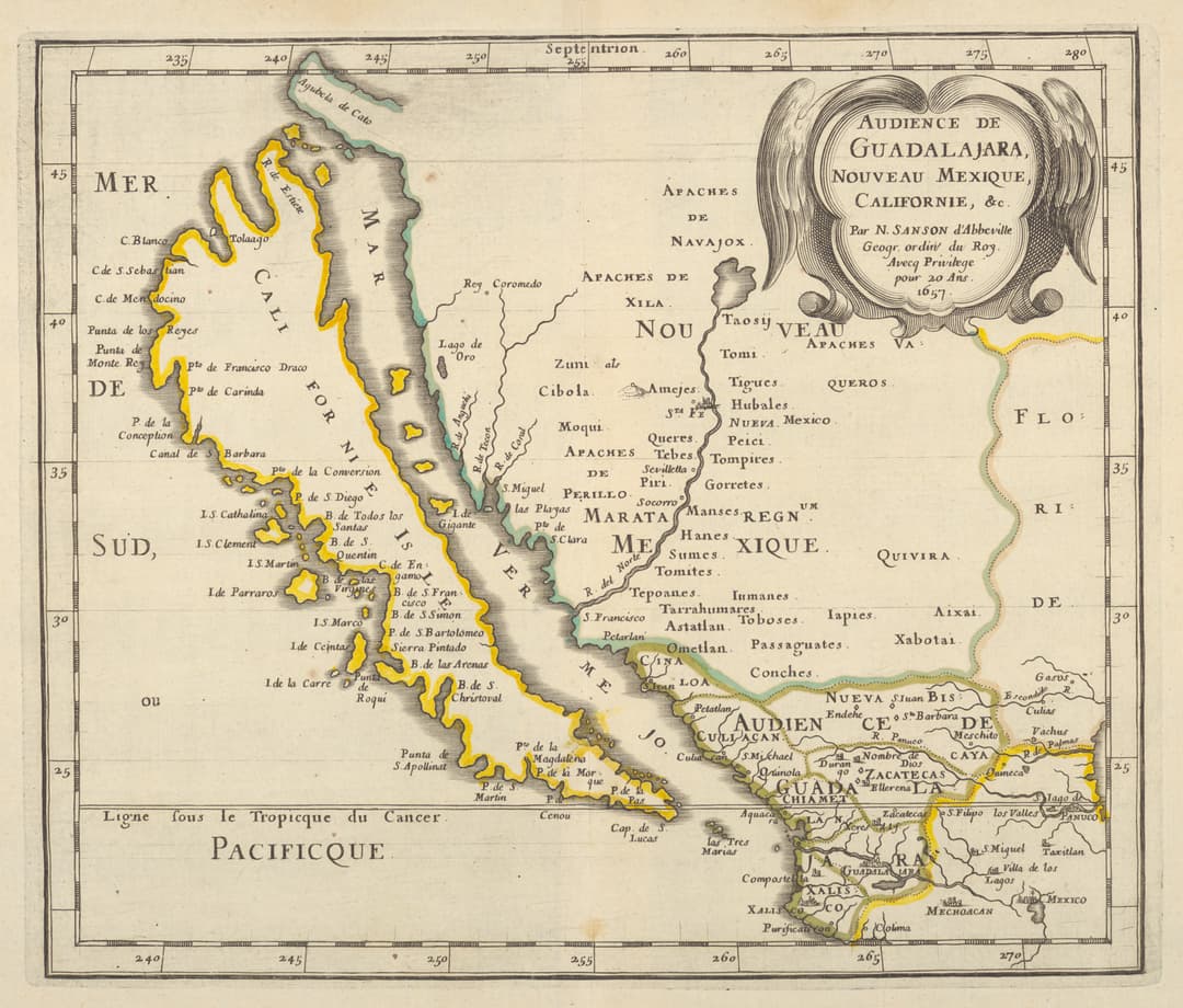 California as an Island, Nicolas Sanson / Joan Vinckeboons and others