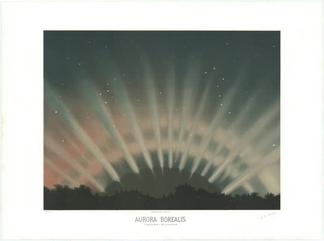 Aurora Borealis, Étienne Léopold Trouvelot