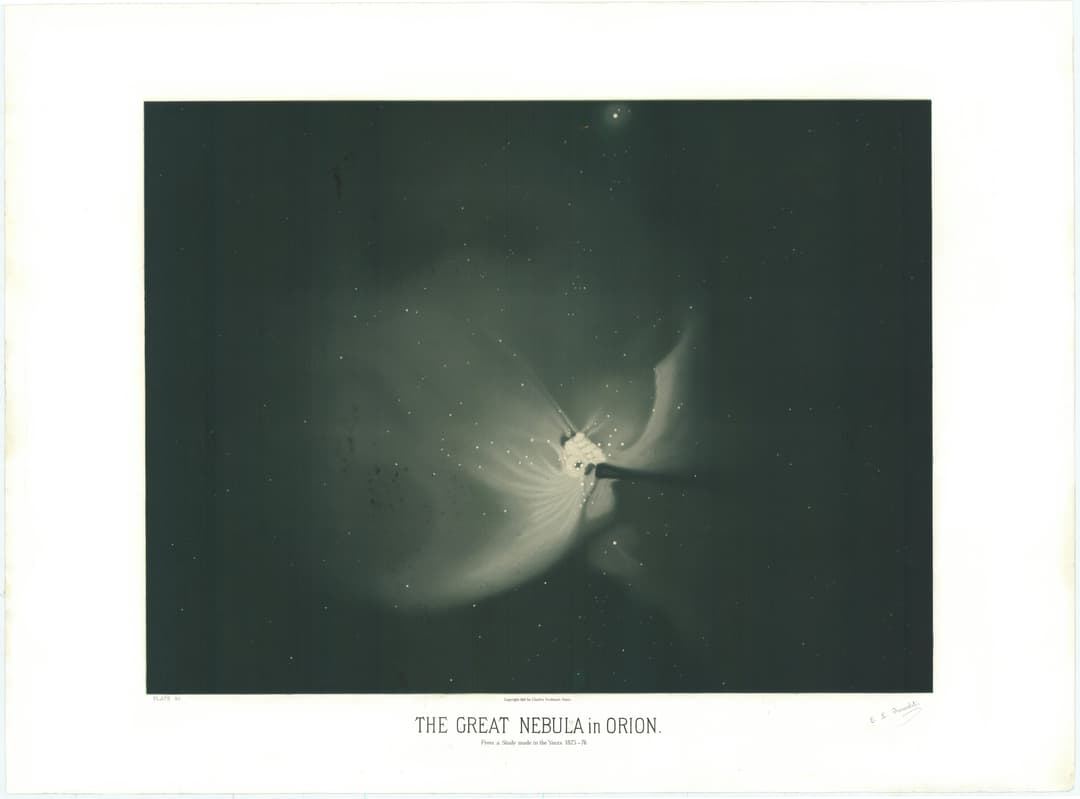 The Great Nebula of Orion, Étienne Léopold Trouvelot
