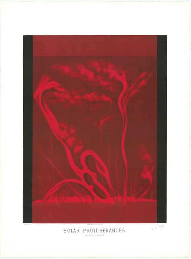 Solar Protuberances, Étienne Léopold Trouvelot