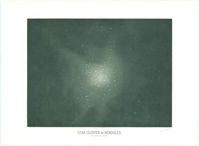 Star Cluster in Hercules, Étienne Léopold Trouvelot