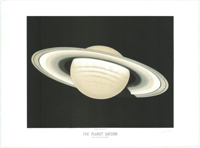 The Planet Saturn, Étienne Léopold Trouvelot