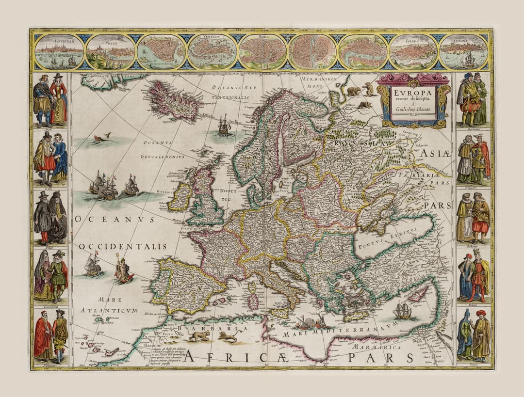 Europe, Willem Blaeu