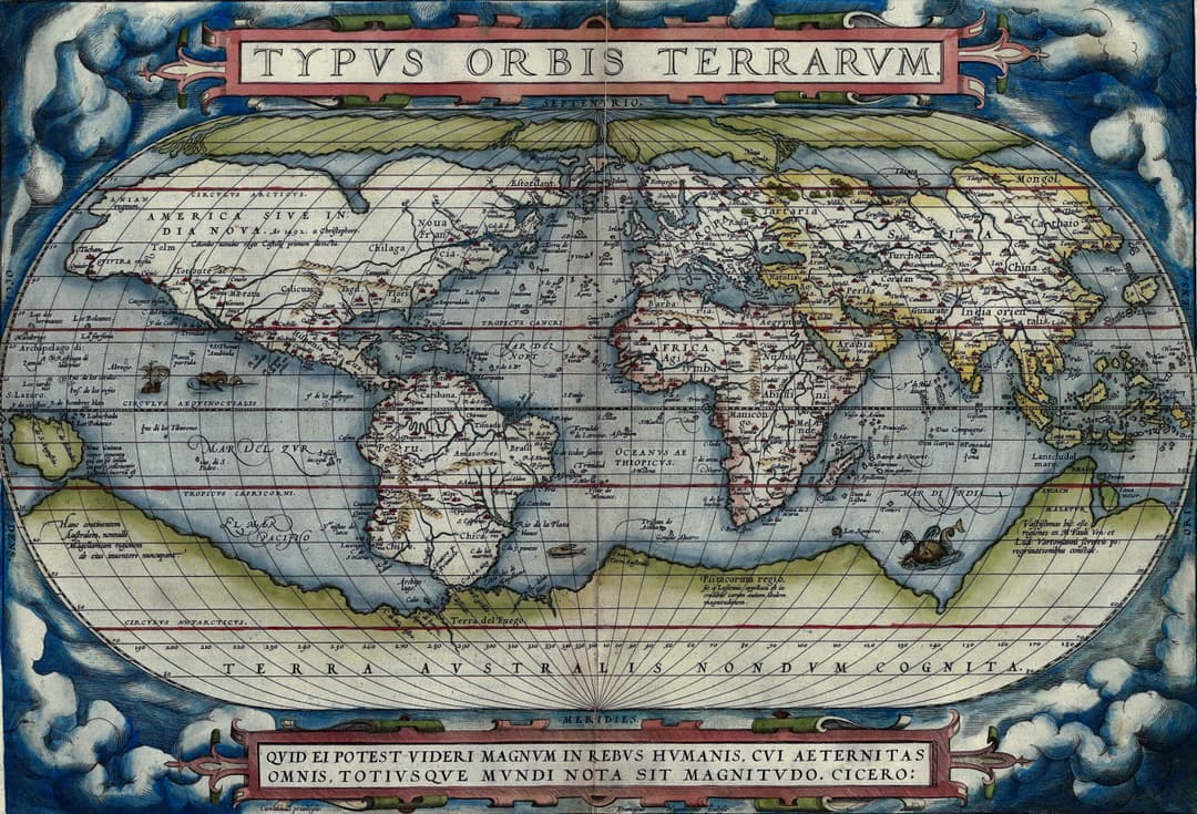 Typus Orbis Terrarum, Abraham Ortelius