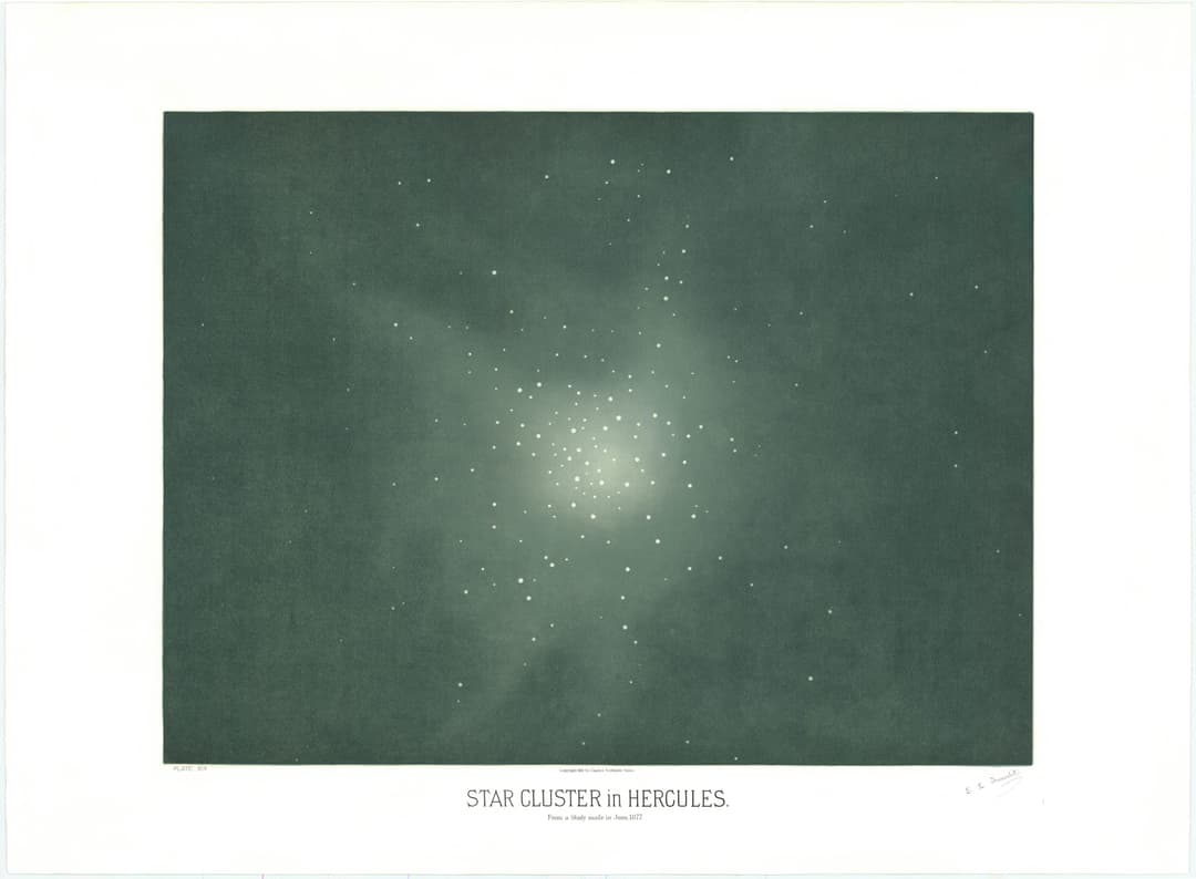 Star Cluster in Hercules, Étienne Léopold Trouvelot