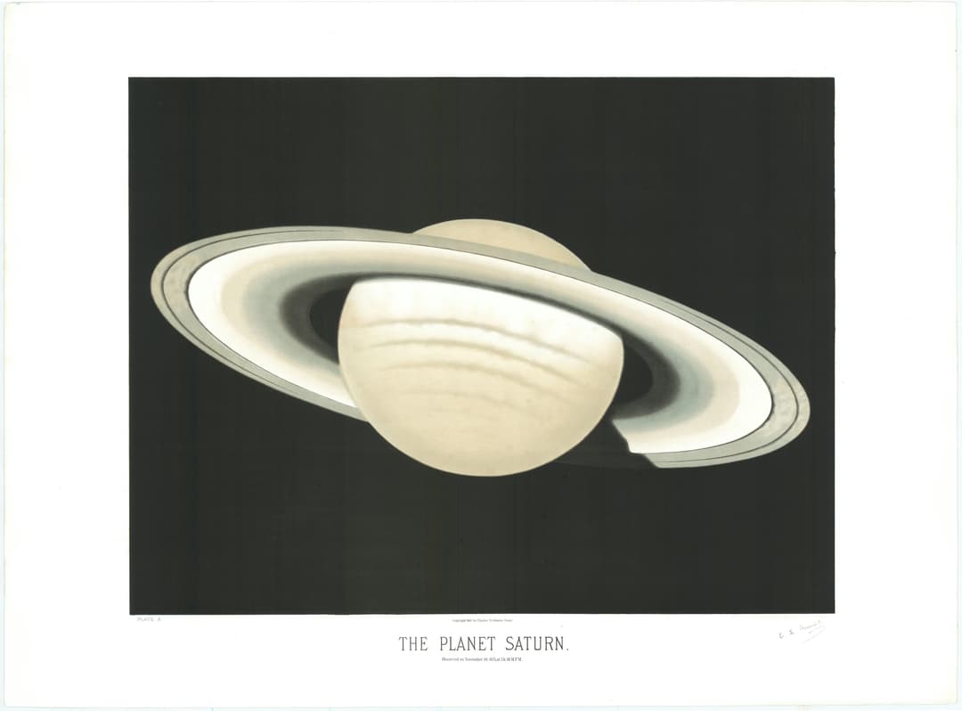 The Planet Saturn, Étienne Léopold Trouvelot